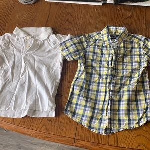 Two polo dress shirts